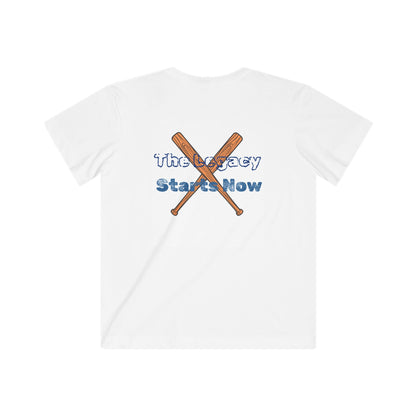 Kids Baseball Tee — "Baseball Legacy" Youth Shirt (The Legacy Starts Now)